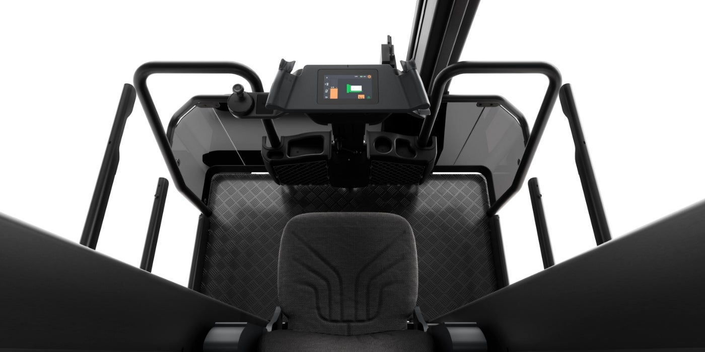 Product photo of VCE150A inside operator compartment.
