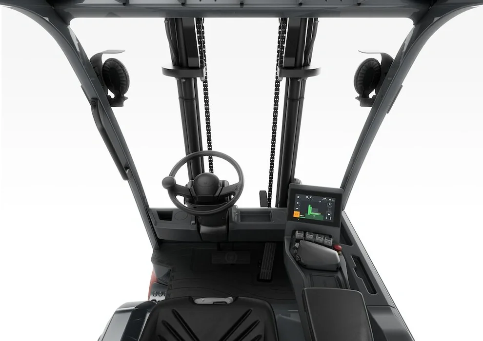Electric counterbalanced forklift BT Cargo E8-series, Driver Compartment Detail