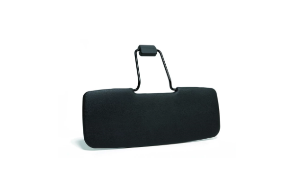 Product image of sun visor against a white background. 